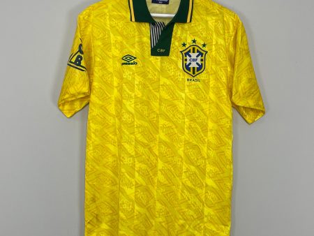 1991 93 BRAZIL HOME SHIRT (L) UMBRO For Cheap