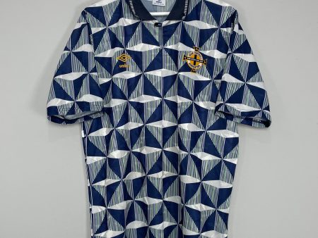 1990 93 NORTHERN IRELAND AWAY SHIRT (XL) UMBRO For Sale