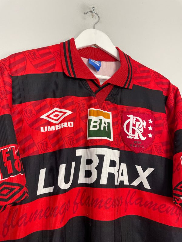 1995 96 FLAMENGO *CENTENARY* HOME SHIRT (L) UMBRO Online Hot Sale