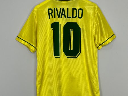 1994 96 BRAZIL RIVALDO #10 HOME SHIRT (M) UMBRO Discount