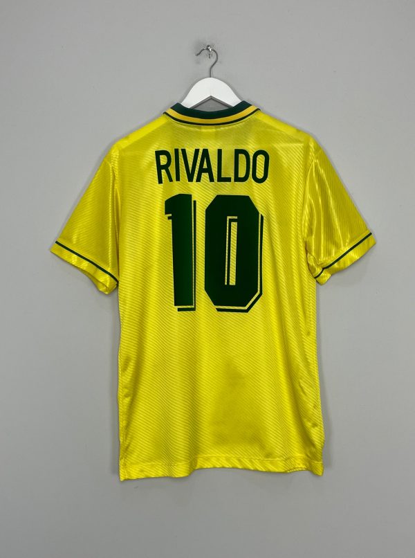 1994 96 BRAZIL RIVALDO #10 HOME SHIRT (M) UMBRO Discount