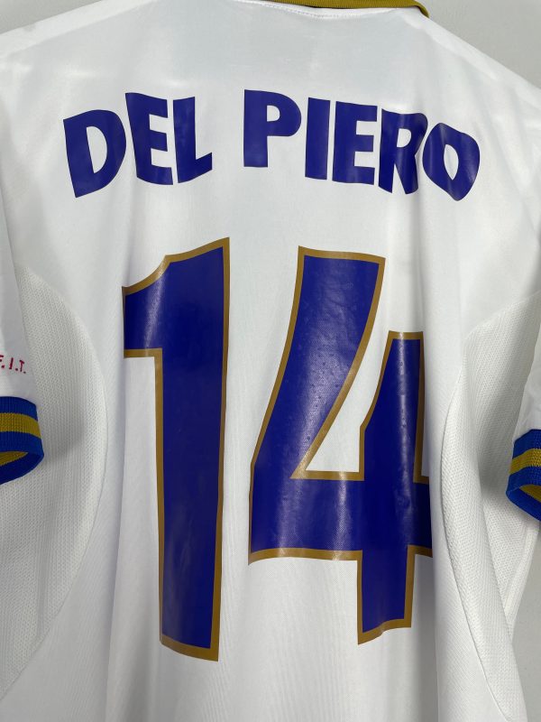 1996 97 ITALY DEL PIERO #14 AWAY SHIRT (L) NIKE on Sale