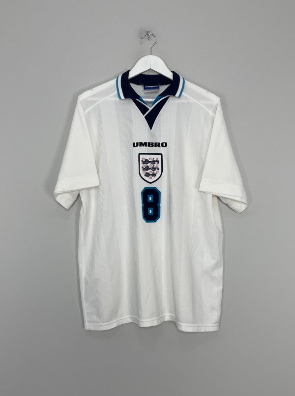 1995 97 ENGLAND GASCOIGNE #8 HOME SHIRT (XL) UMBRO Discount