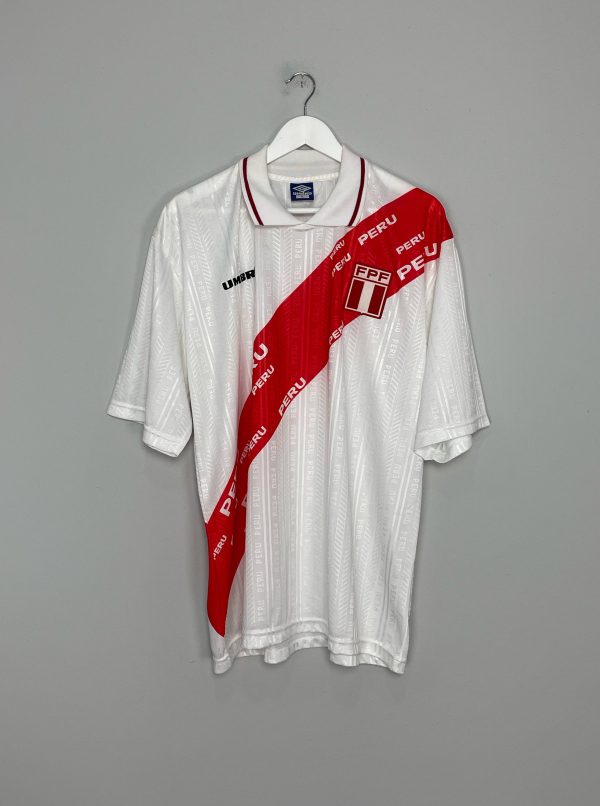 1996 97 PERU HOME SHIRT (XL) UMBRO Online Hot Sale