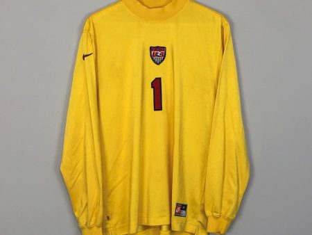 1996 98 USA #1 *PLAYER ISSUE* GK SHIRT (M) NIKE Online Sale