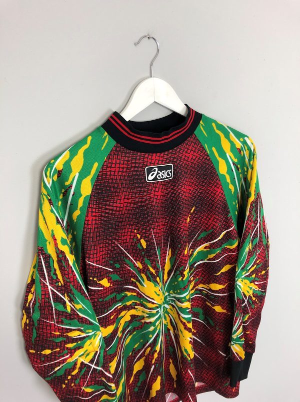 1992 93 ASICS TEMPLATE GK SHIRT (S) Fashion