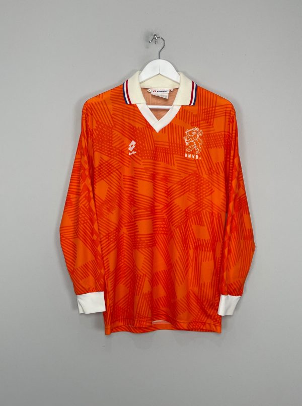 1992 93 NETHERLANDS L S HOME SHIRT (M) LOTTO For Sale