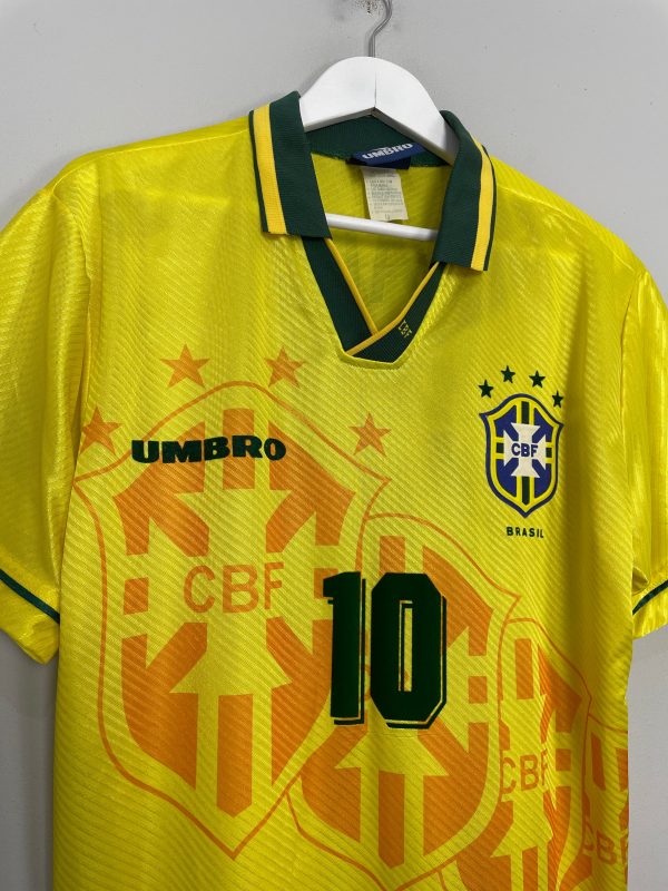 1994 96 BRAZIL RIVALDO #10 HOME SHIRT (M) UMBRO Discount