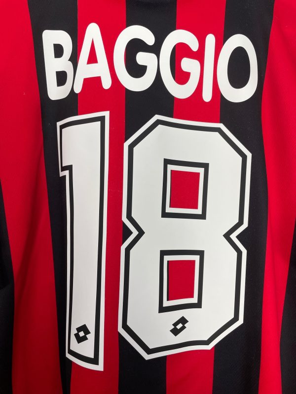 1996 97 AC MILAN BAGGIO #10 HOME SHIRT (L) LOTTO Online now