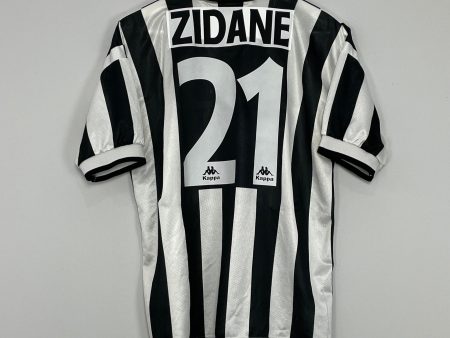 1996 97 JUVENTUS ZIDANE #21 HOME SHIRT (M) KAPPA on Sale