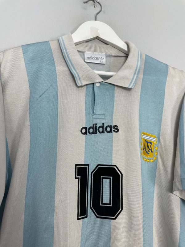 1994 96 ARGENTINA MARADONA #10 HOME SHIRT (M) ADIDAS Discount