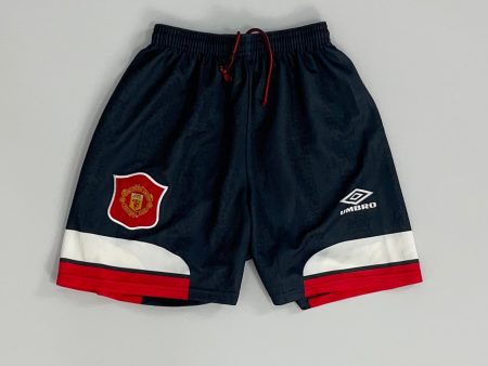 1994 96 MANCHESTER UNITED AWAY SHORTS (L.KIDS) UMBRO Online now