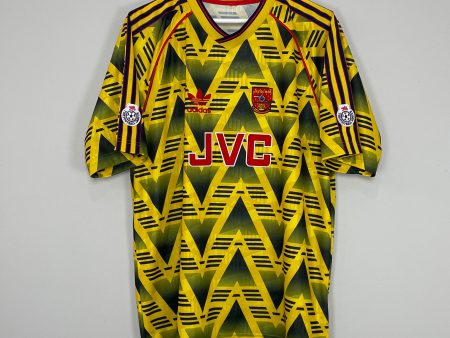 1991 93 ARSENAL #6 *REISSUE* AWAY SHIRT (XL) ADIDAS BRUISED BANANA Fashion