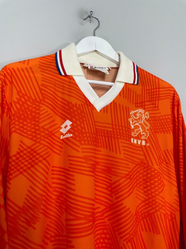 1992 93 NETHERLANDS L S HOME SHIRT (M) LOTTO For Sale