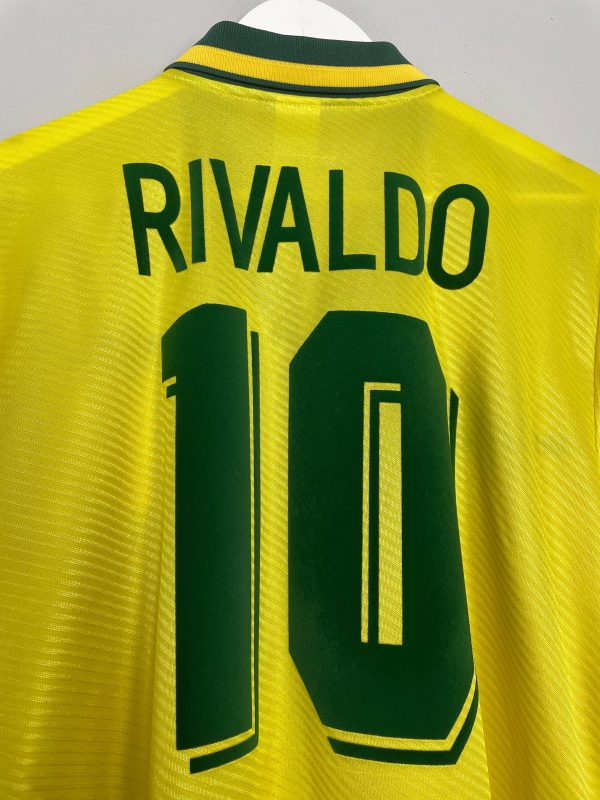 1994 96 BRAZIL RIVALDO #10 HOME SHIRT (M) UMBRO Discount