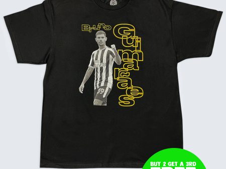 90s STYLE NEWCASTLE UNITED BRUNO GUIMARAES BOOTLEG TEE Online Hot Sale