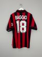 1996 97 AC MILAN BAGGIO #10 HOME SHIRT (L) LOTTO Online now