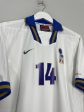 1996 97 ITALY DEL PIERO #14 AWAY SHIRT (L) NIKE on Sale