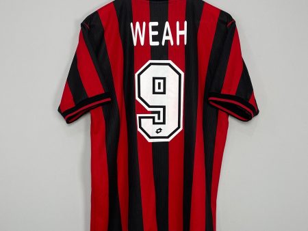 1997 98 AC MILAN WEAH HOME SHIRT (L) LOTTO Cheap