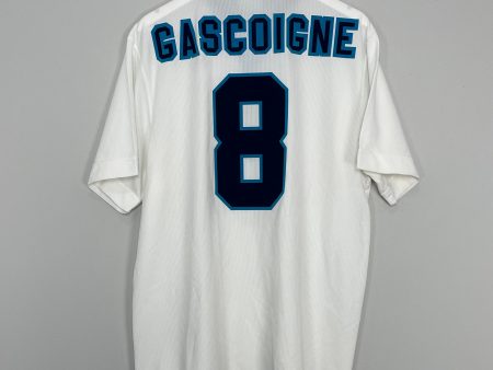 1995 97 ENGLAND GASCOIGNE #8 HOME SHIRT (XL) UMBRO Discount