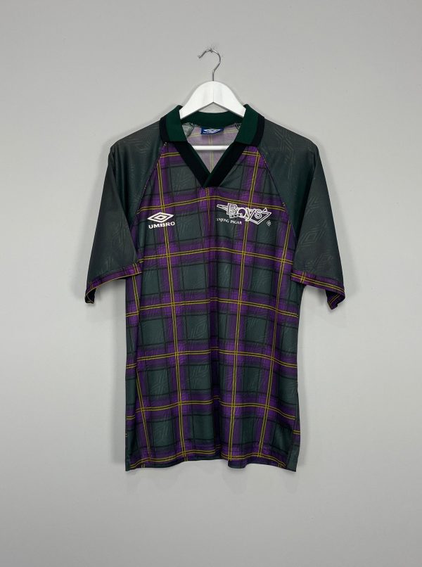 1995 96 TANJONG PAJAR BOYS CLUB #3 TARTAN SHIRT (L) UMBRO Supply