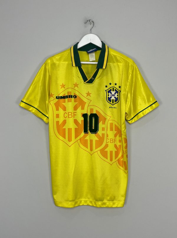 1994 96 BRAZIL RIVALDO #10 HOME SHIRT (M) UMBRO Discount