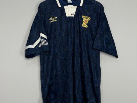 1991 93 SCOTLAND HOME SHIRT (XL) UMBRO on Sale