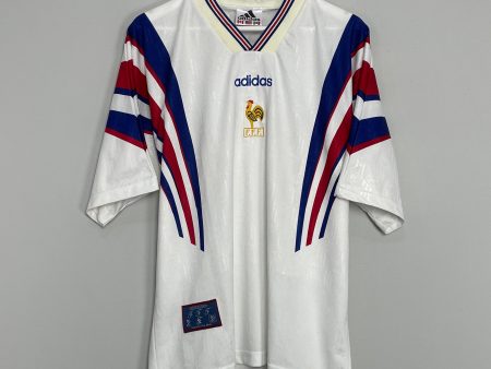 1996 97 FRANCE AWAY SHIRT (XL) ADIDAS For Sale