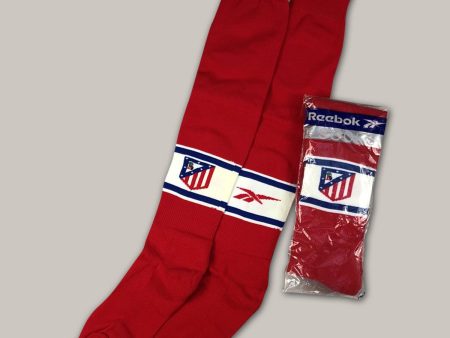 1998 99 ATLETICO MADRID HOME SOCKS (MULTIPLE SIZES) REEBOK Fashion