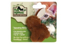 OurPets Play-N-Squeak Backyard Bunny Catnip Toy Brown 1ea on Sale