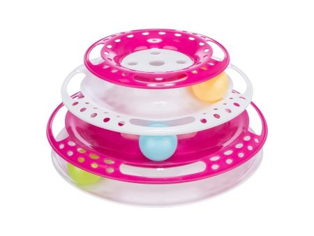 Trixie Cat Activity Catch The Balls Circle Track Pink Hot on Sale