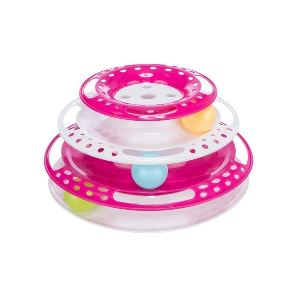 Trixie Cat Activity Catch The Balls Circle Track Pink Hot on Sale