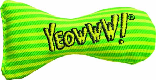 Yeowww! Stinkies Catnip Toy Yellow, Green 1ea 3 in, 12 pk Fashion