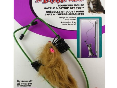 Spot A-Door-Able Bouncing Mouse Catnip Toy Assorted Hot on Sale