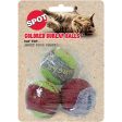 Spot Burlap Ball Catnip Toy Assorted 1.5 in 3 Pack on Sale