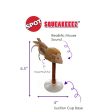 Spot Squeakeeez Mouse On Suction Cup Cat Toy Tan-Brown 7in on Sale