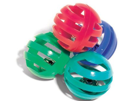 Spot Slotted Ball Cat Toy Multi-Color 4 Pack Online Hot Sale