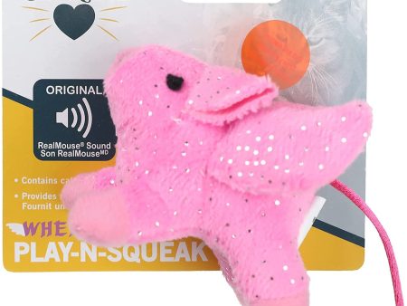 OurPets Play N Squeak Pigs Fly Catnip Toy Pink 1ea Online Sale