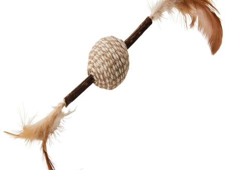 Spot Silver Vine Cord-Stick Cat Toy Assorted Tan-Brown 12in Discount