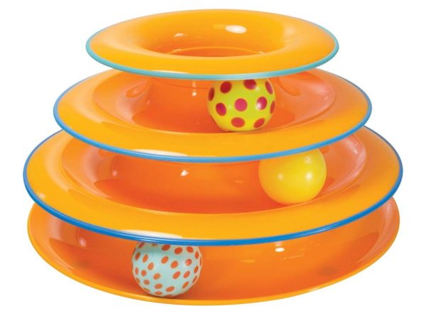 Petstages Tower of Tracks Cat Toy Orange 1ea Sale