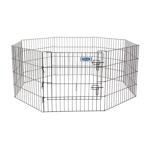 Petmate Exercise Pen with Door Black 1ea 24 in Hot on Sale