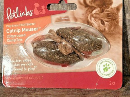 Petlinks Catnip Mouser Cat Toy Brown 1ea 2 pk Sale