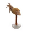 Spot Squeakeeez Mouse On Suction Cup Cat Toy Tan-Brown 7in on Sale