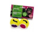 Spot Mini Tennis Balls Cat Toy with Bell and Catnip Assorted 2 in 2 Pack Mini For Sale