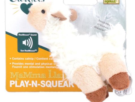 OurPets Play N Squeak llama Catnip Toy White, Brown 1ea For Discount