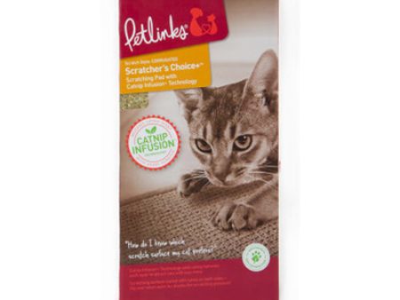 Petlinks Scratcher s Choice+ Corrugate Cat Scratcher with Infused Catnip and Toy Brown 1ea Fashion