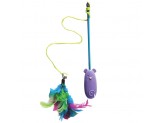 Spot Laser and Feather Teaser Wand Cat Toy Assorted 12 in Hot on Sale