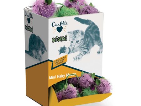 Ourpets Mini Hairy Mouse Bulk Cat Toy Display 48Pc For Discount