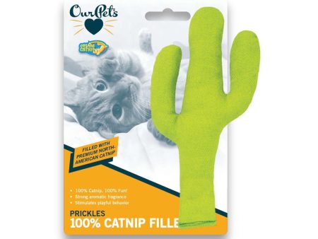 OurPets Cosmic Prickles Cactus Catnip Toy Green 1ea Fashion