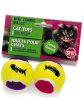 Spot Mini Tennis Balls Cat Toy with Bell and Catnip Assorted 2 in 2 Pack Mini For Sale